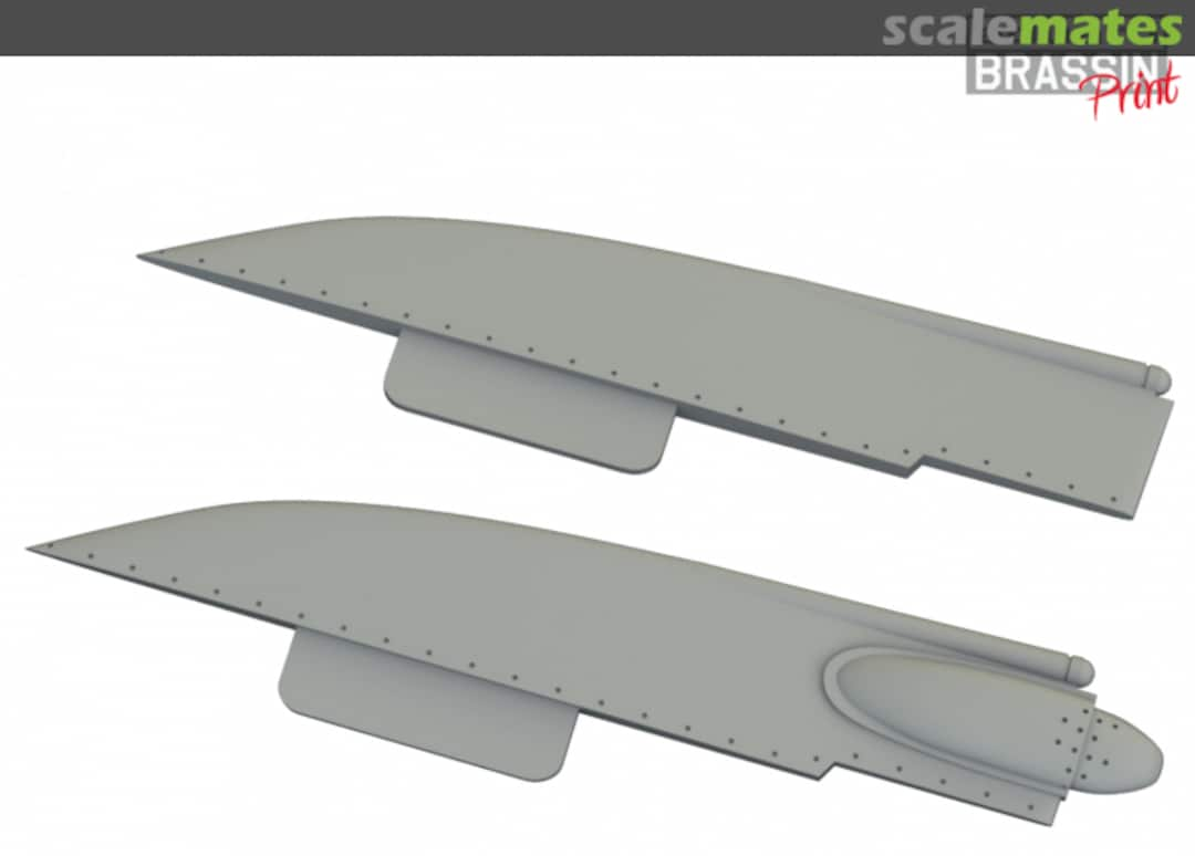 Boxart F-4B fin caps Brassin PRINT 648704 Eduard