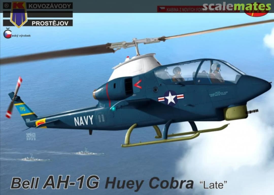 Boxart Bell AH-1G Huey Cobra „Late“ KPM0378 Kovozávody Prostějov