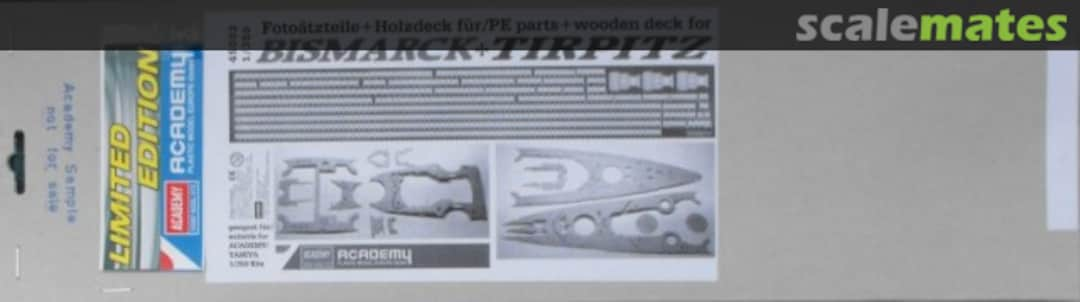 Boxart PE Parts & wooden Deck for Bismarck & Tirpitz 45002 Academy