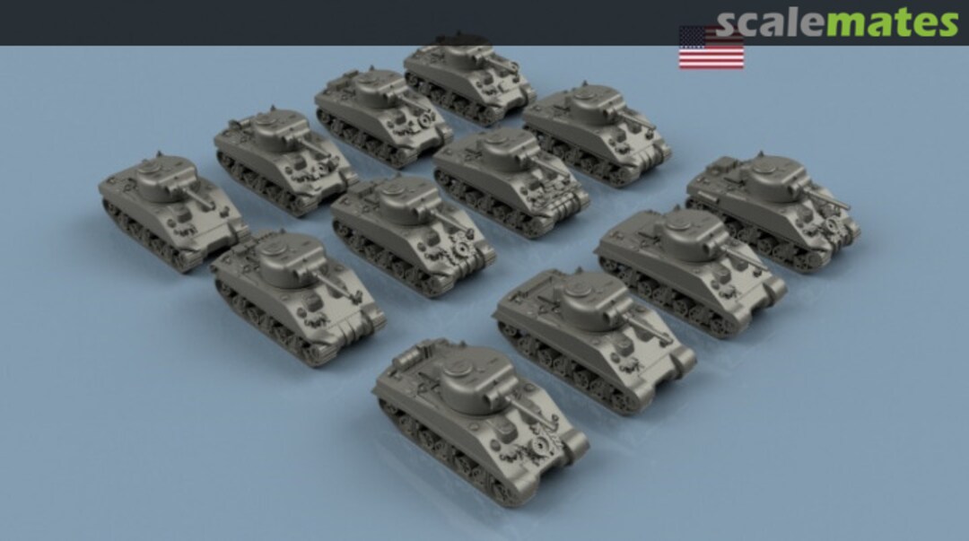 Boxart M4A1 Jumbo Sherman 76mm - 3D Printing (10pcs) 3D700410 L'Arsenal