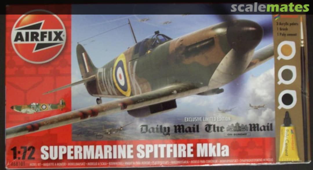 Boxart Supermarine Spitfire MkIa A68101 Airfix