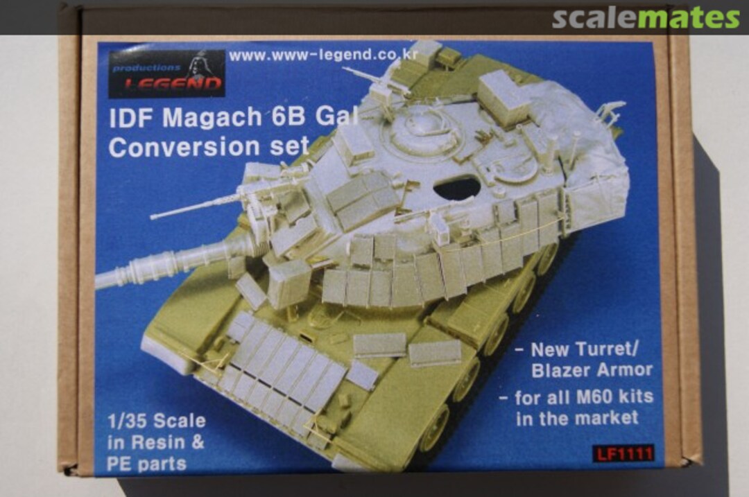 Boxart IDF Magach 6B Gal conversion set LF1111 Legend Productions