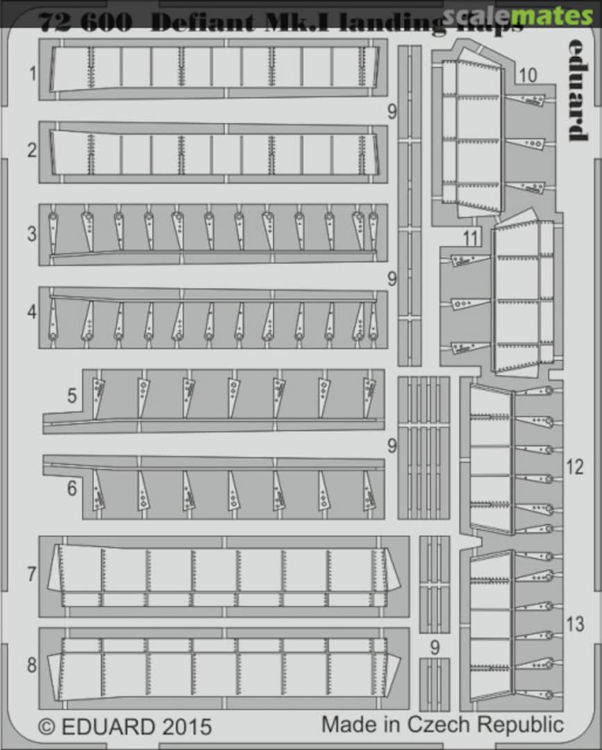 Boxart Defiant Mk.I landing flaps 72600 Eduard