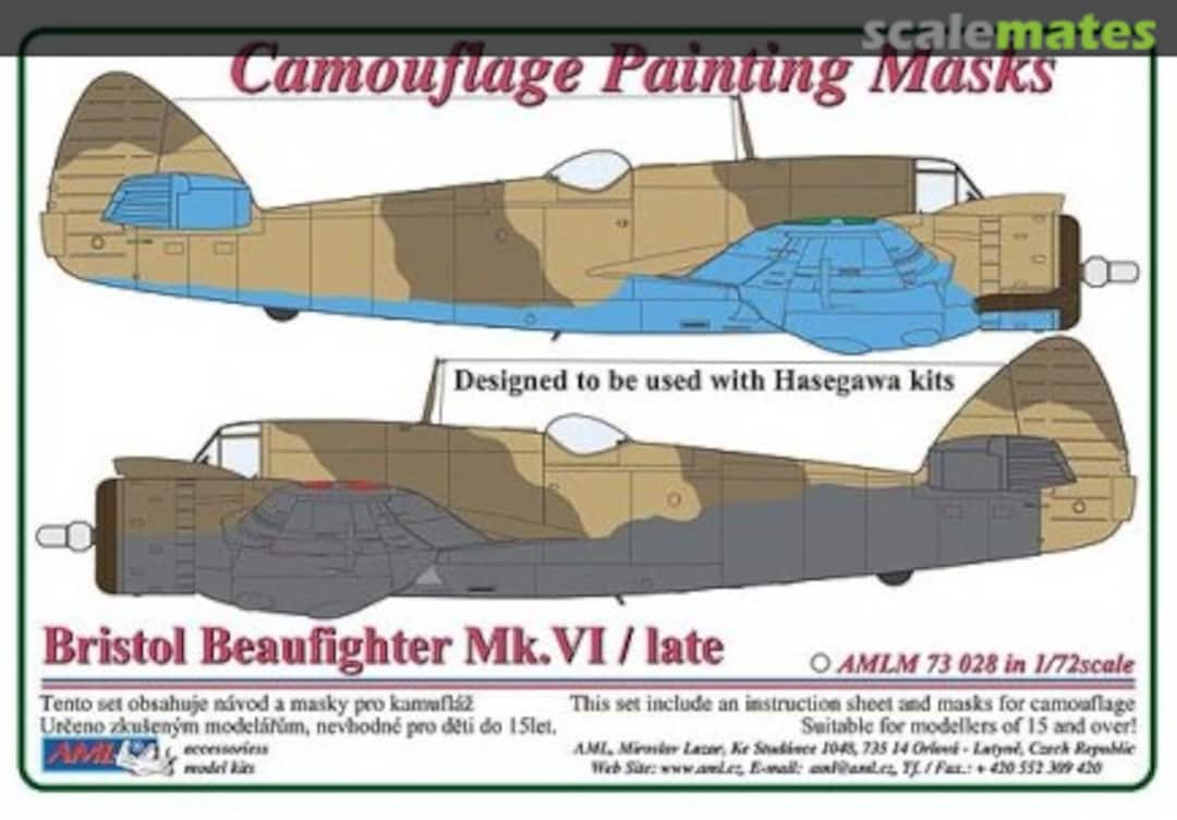 Boxart Bristol Beaufighter Mk.VI / Africa Camouflage Pattern P AMLM73028 AML