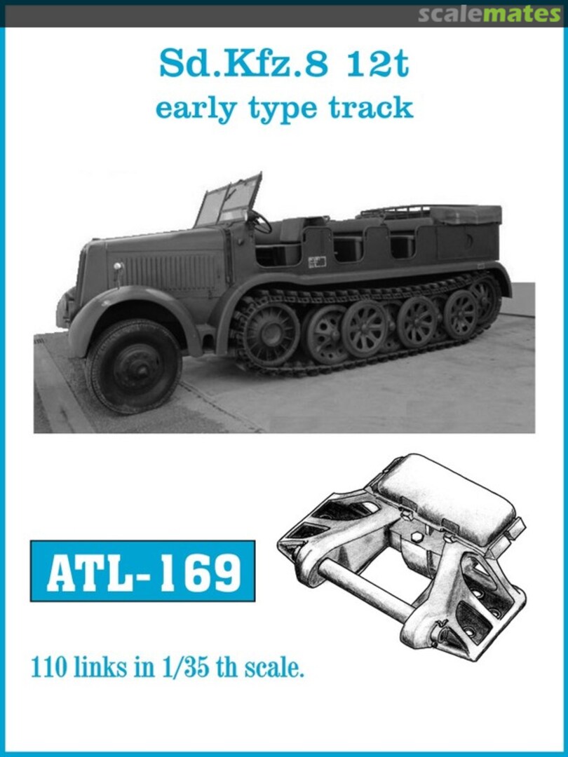 Boxart Sd.Kfz.8 12t Zgkrw.early type track ATL-169 Friulmodel