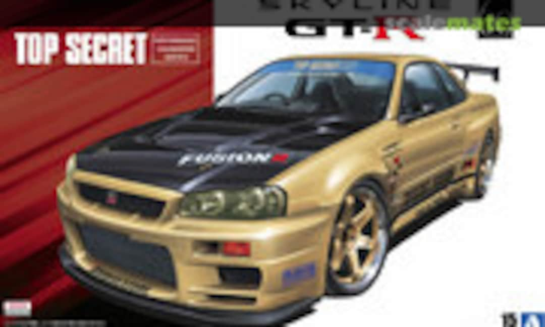 1:24 Top Secret BNR34 Skyline GT-R '02 (Nissan) (Aoshima 053041)