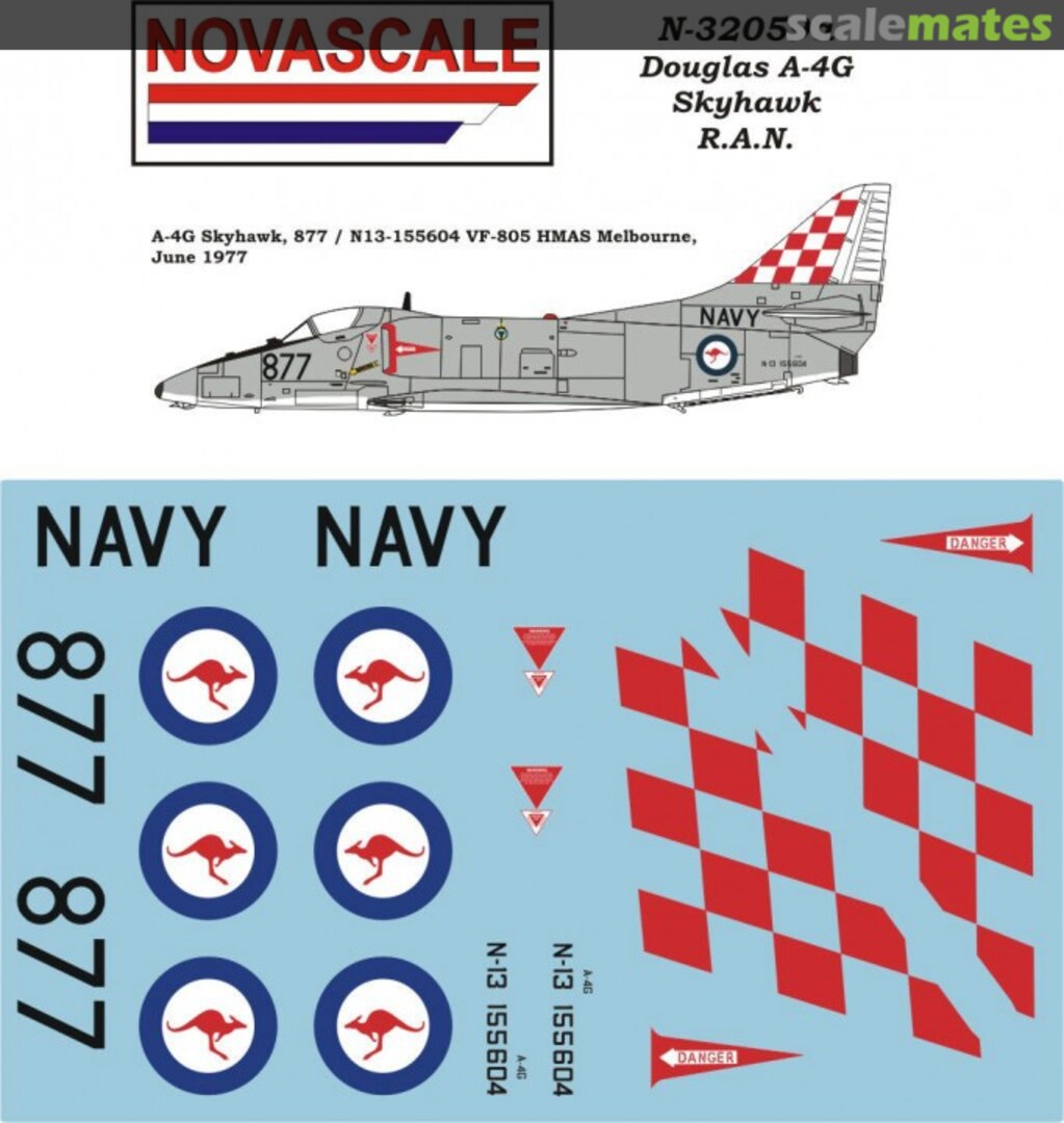 Boxart Douglas A-4G Skyhawk R.A.N. Mini-Set N-32059a Novascale