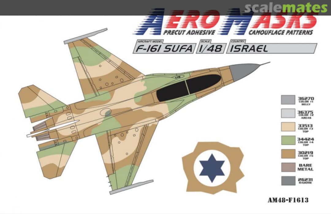 Boxart F-16I Sufa Israel AM48-F1613 AeroMasks