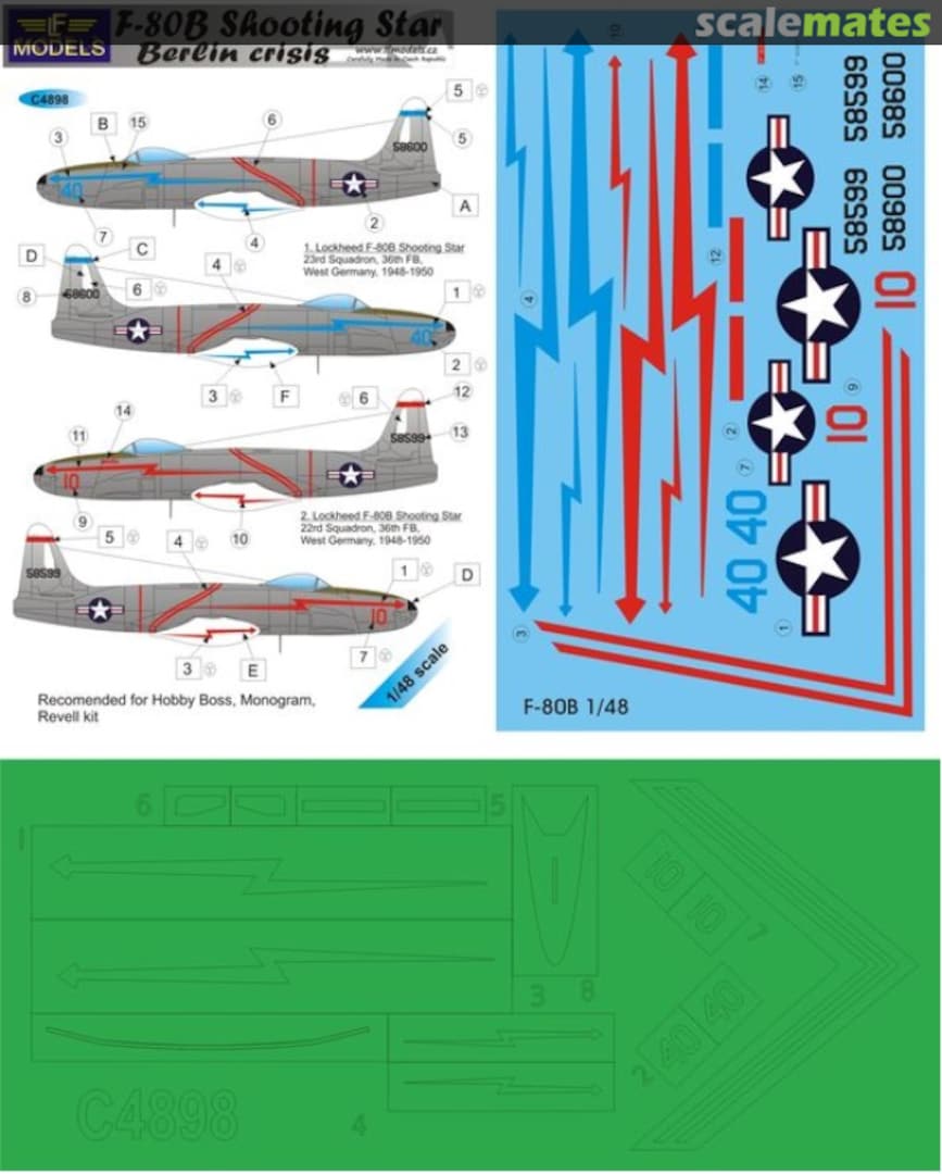 Boxart Lockheed F-80B Shooting Star Berlin crisis C4898 LF Models