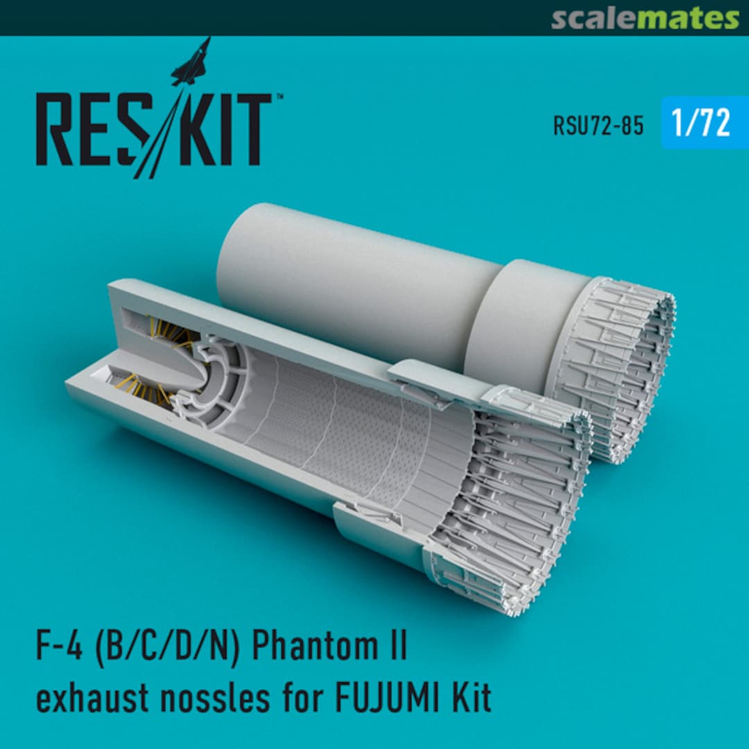 Boxart F-4 Phantom II (B/C/D/N) exhaust nozzles RSU72-0085 ResKit