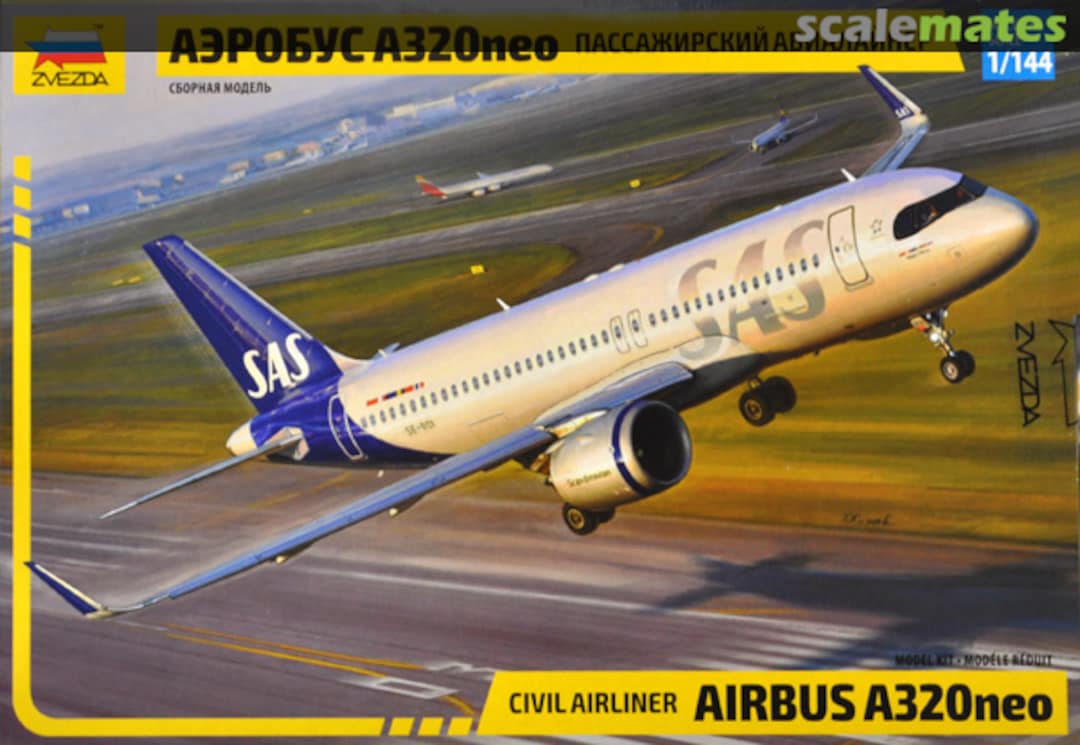 Boxart Airbus A320neo 7037 Zvezda