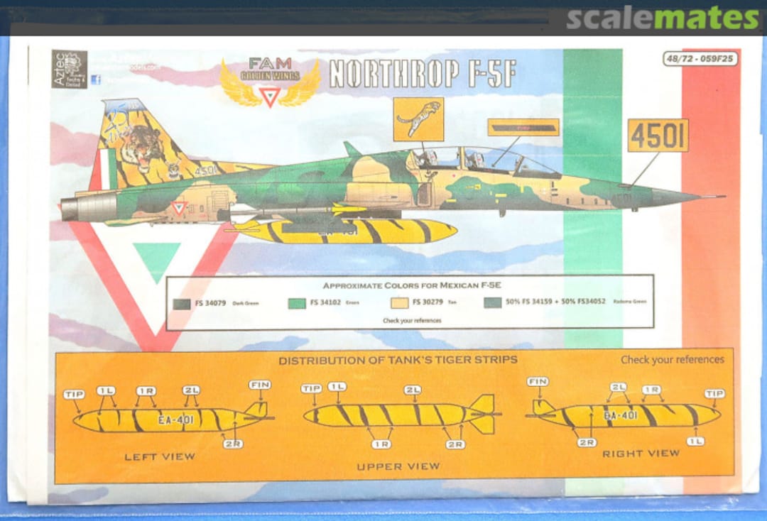 Boxart Northrop F-5F 72-059F Aztec Models