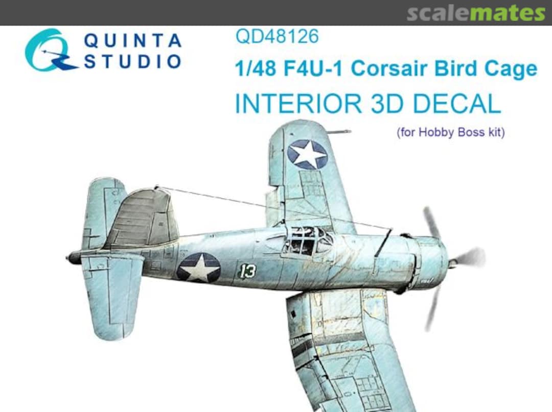 Boxart F4U-1 Corsair - Bird Cage QD48126 Quinta Studio