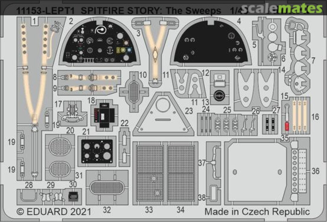 Boxart Spitfire Story: The Sweep (Vb) PE-set 11153-LEPT Eduard