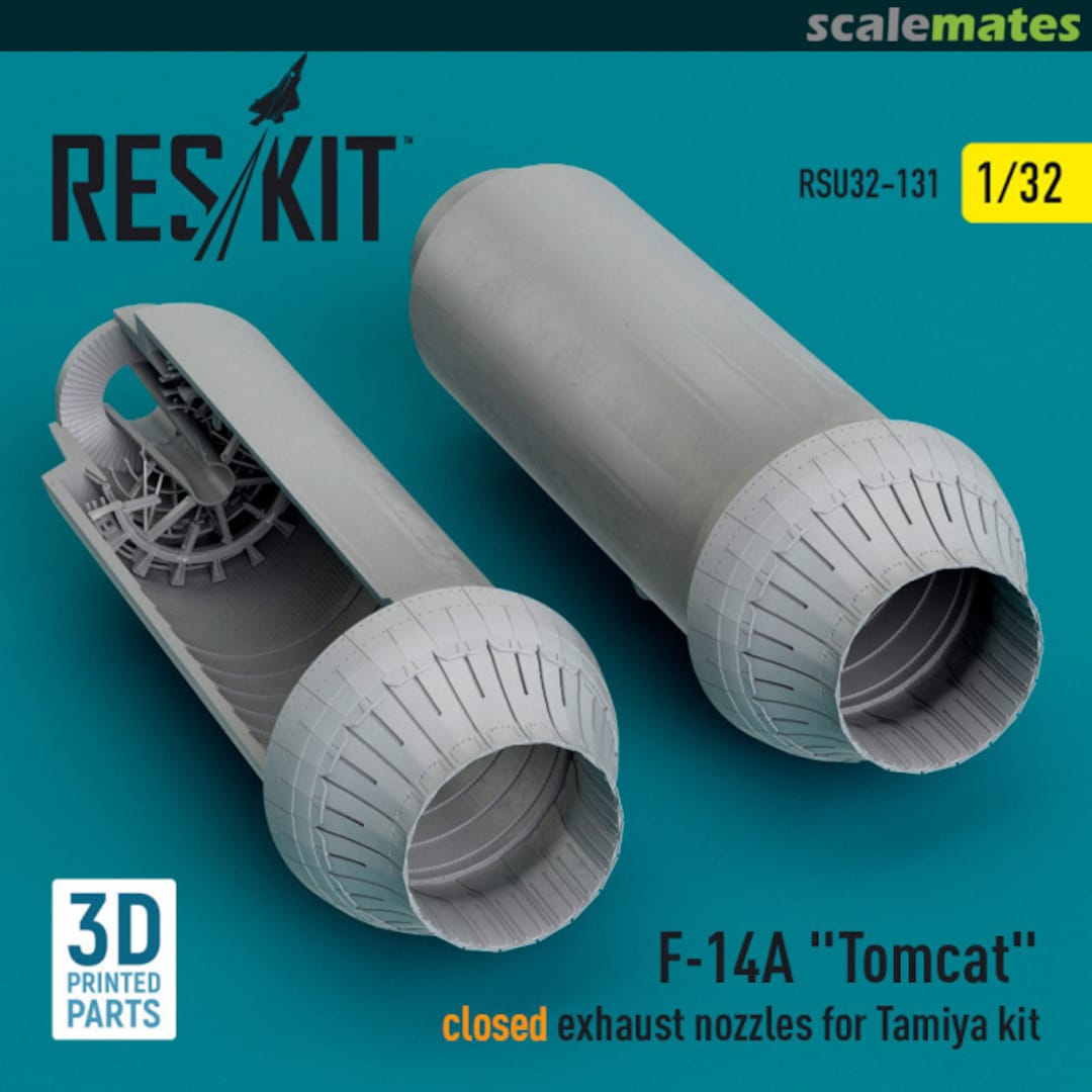 Boxart F-14A Tomcat closed exhaust nozzles (3D Printed) RSU32-0131 ResKit