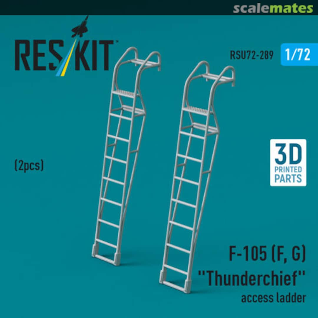 Boxart F-105 (F, G) Thunderchief – access ladders (2 pcs) RSU72-0289 ResKit