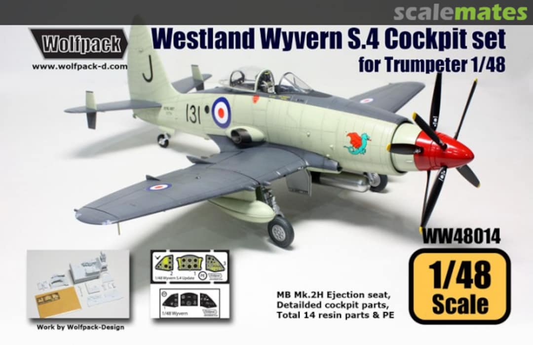 Boxart Westland Wyvern S.4 Cockpit Set WW48014 Wolfpack