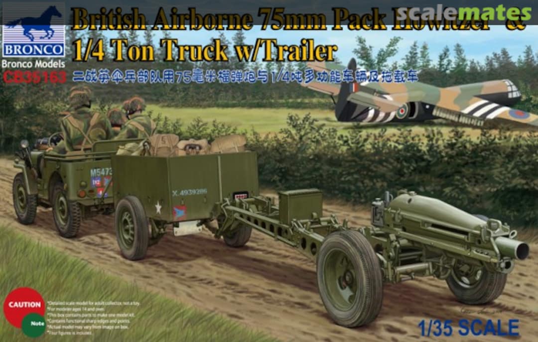 Boxart Airborne 75mm Pack Howitzer CB35163 Bronco