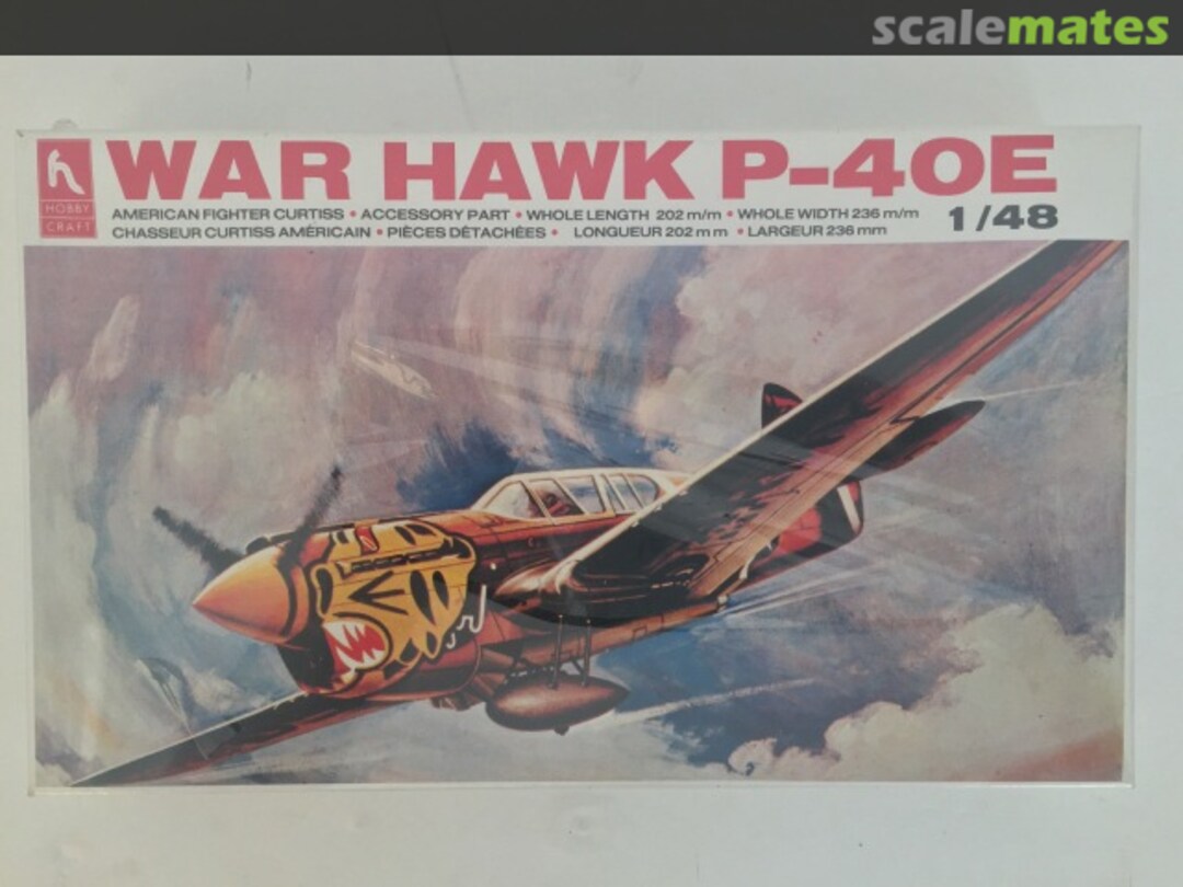 Boxart War Hawk P-40E HC1402 Hobbycraft