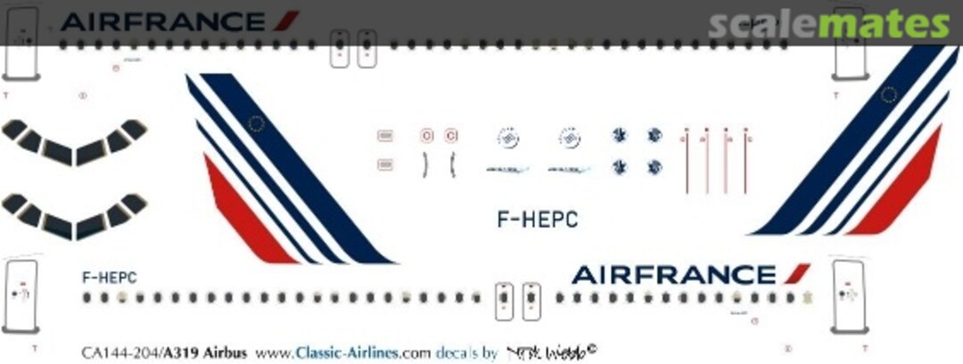 Boxart Air France (new) A320 CA144-204 Classic Airlines