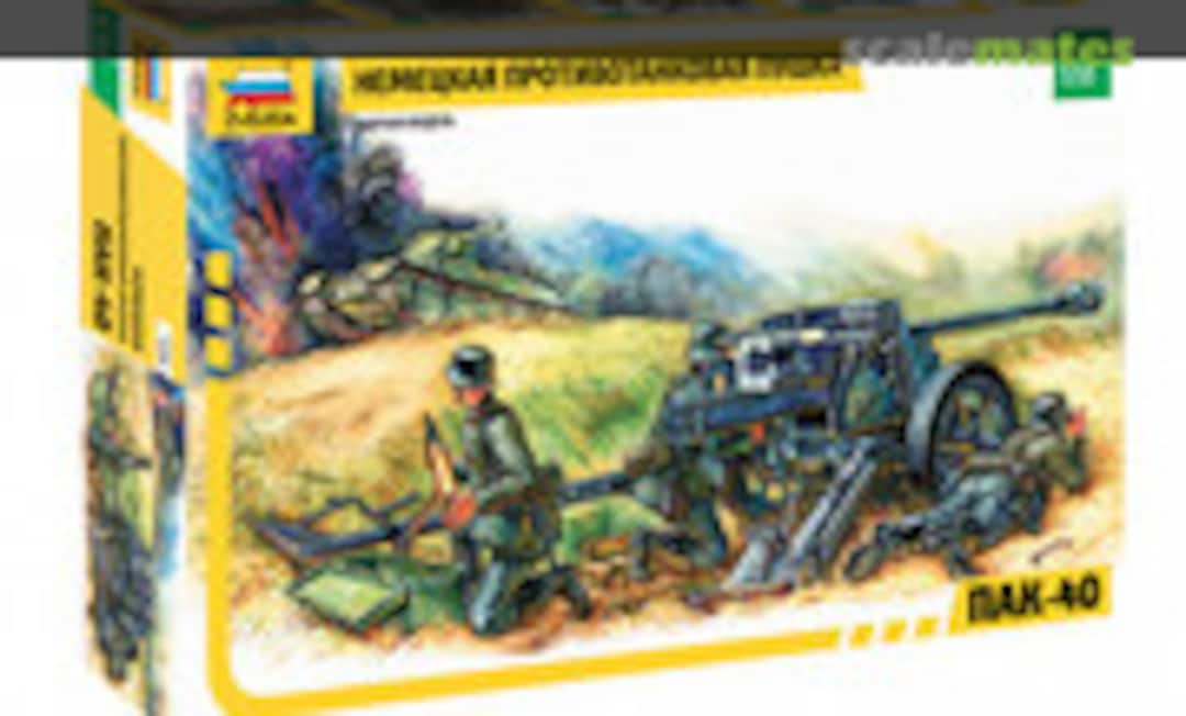 1:35 7.5cm German Anti-Tank Gun Pak 40 (Zvezda 3506)