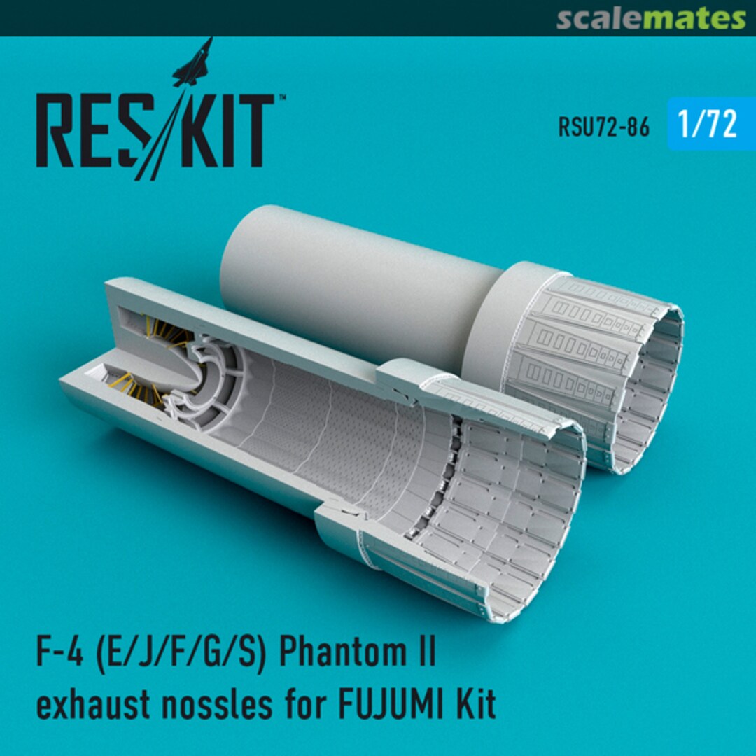 Boxart F-4 Phantom II (E/J/F/G/S) exhaust nozzles RSU72-0086 ResKit