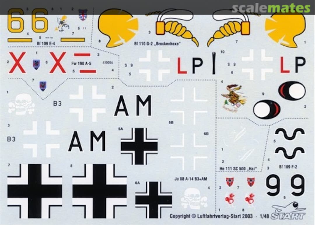 Boxart Decalsheet for Edition 3 of "Luftwaffe im Focus" LIF-48002 Luftfahrtverlag Start