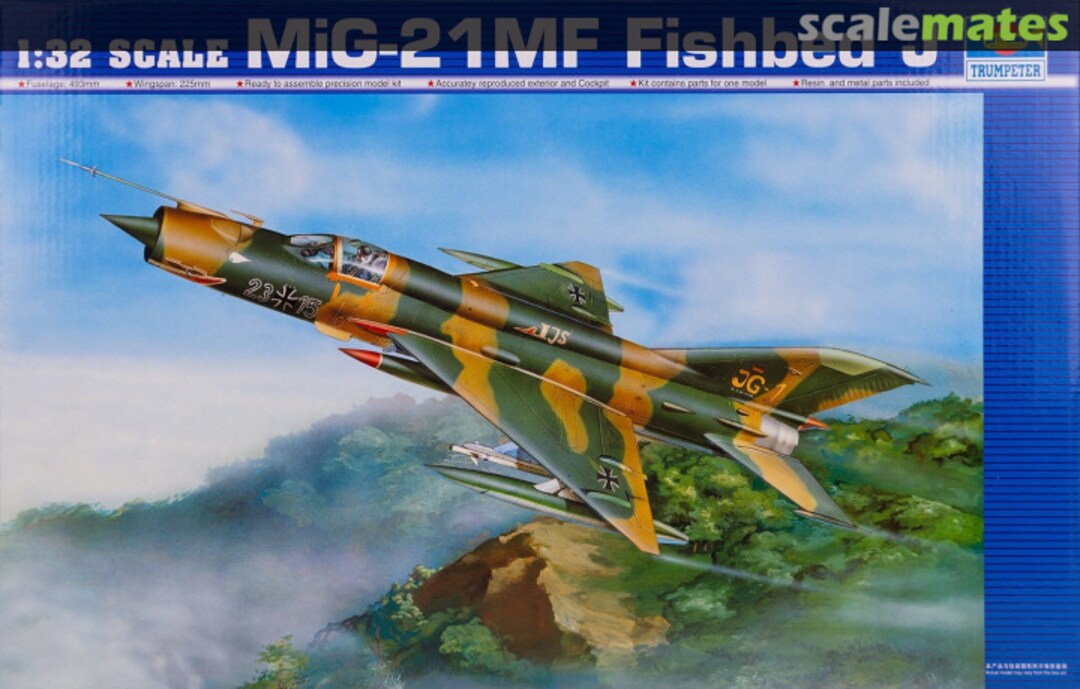 Boxart MiG-21MF Fishbed-J 02218 Trumpeter