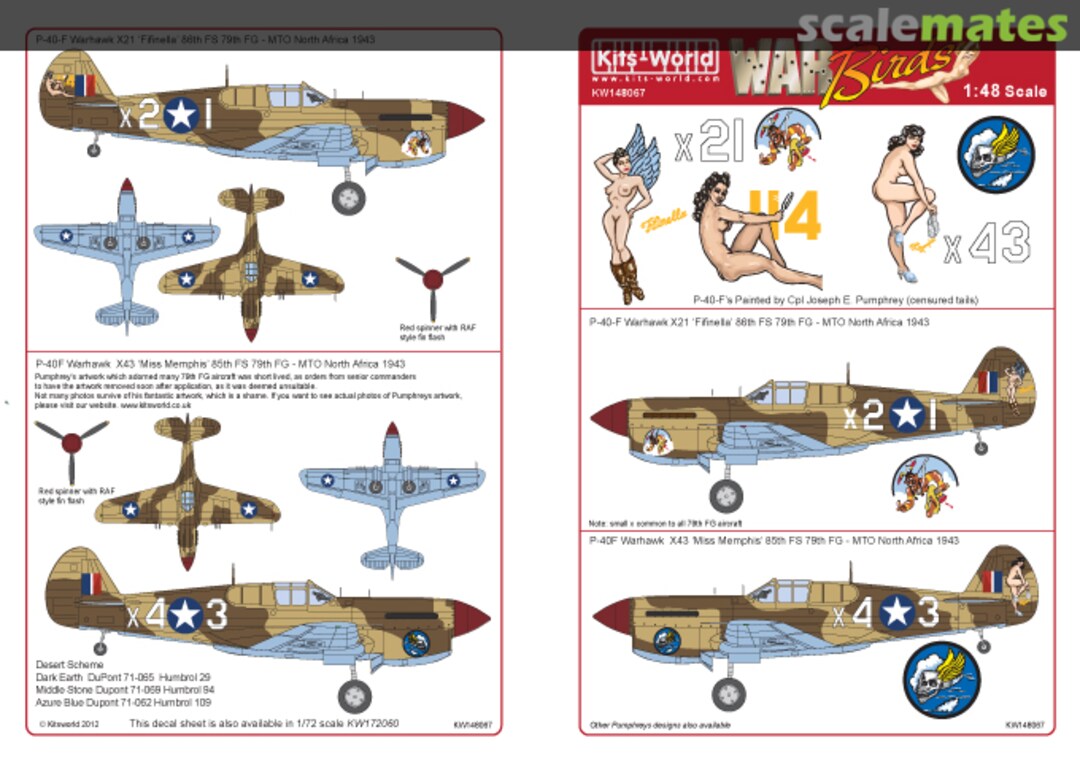 Boxart P-40 Tomahawks KW148067 Kits-World