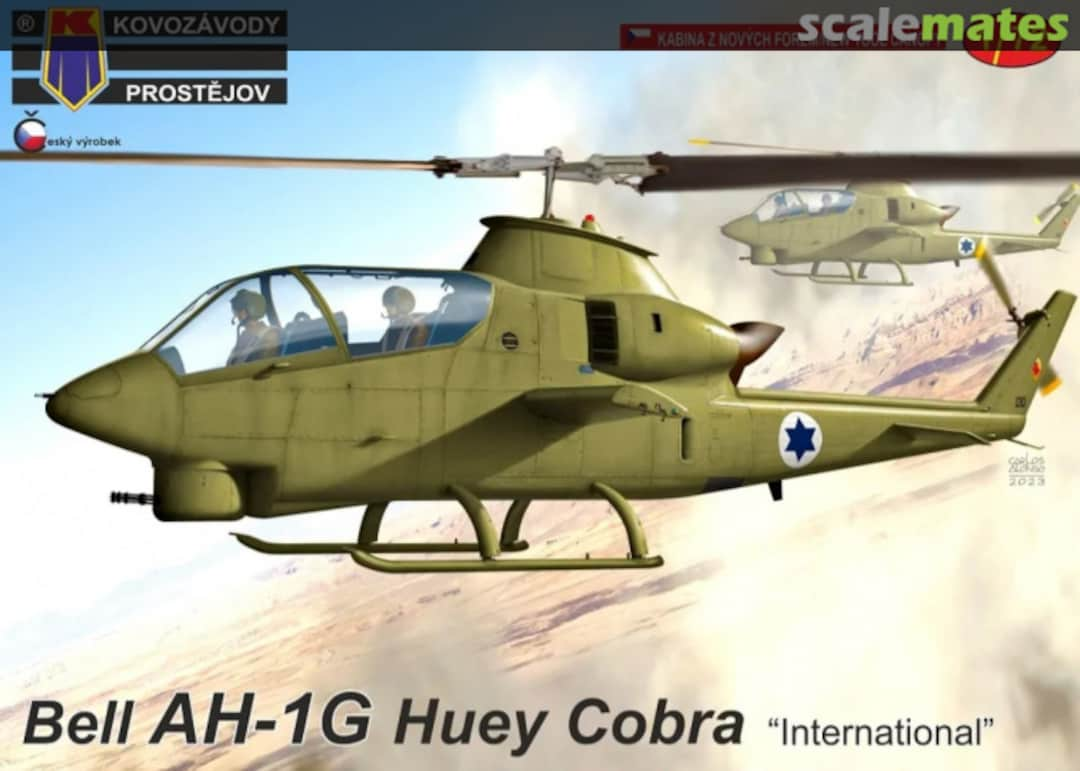 Boxart Bell AH-1G Huey Cobra „International“ KPM0380 Kovozávody Prostějov