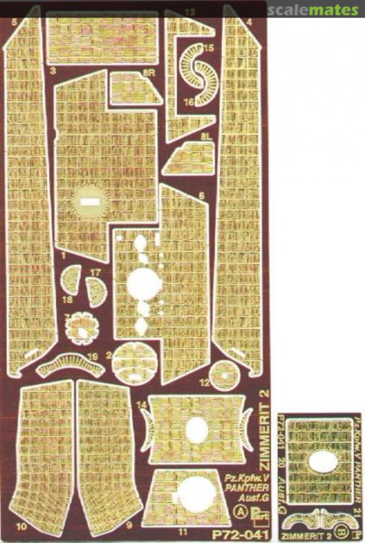Boxart Pz.Kpfw.V Panther Ausf.G P72-041 Part
