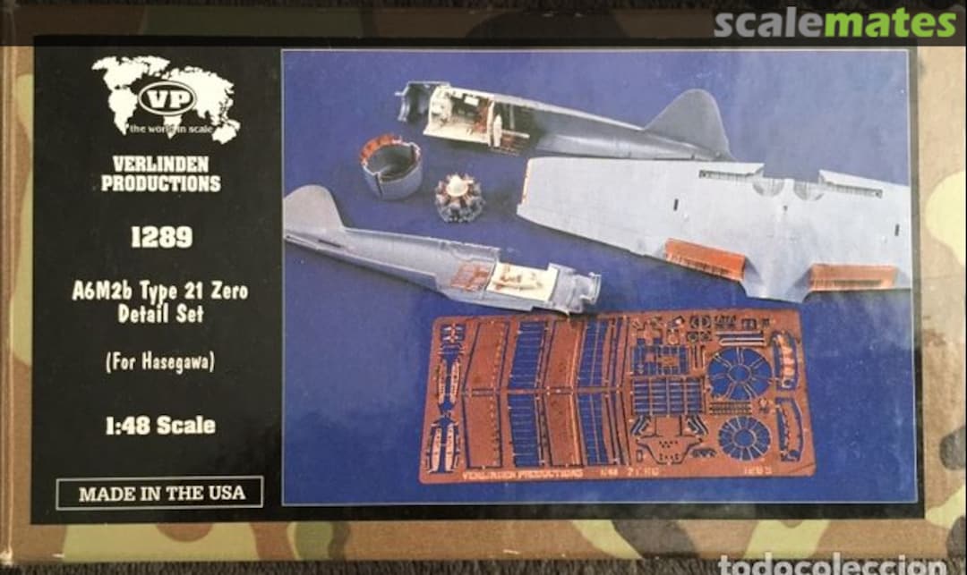 Boxart A6M2b Zero Detail Set 1289 Verlinden Productions