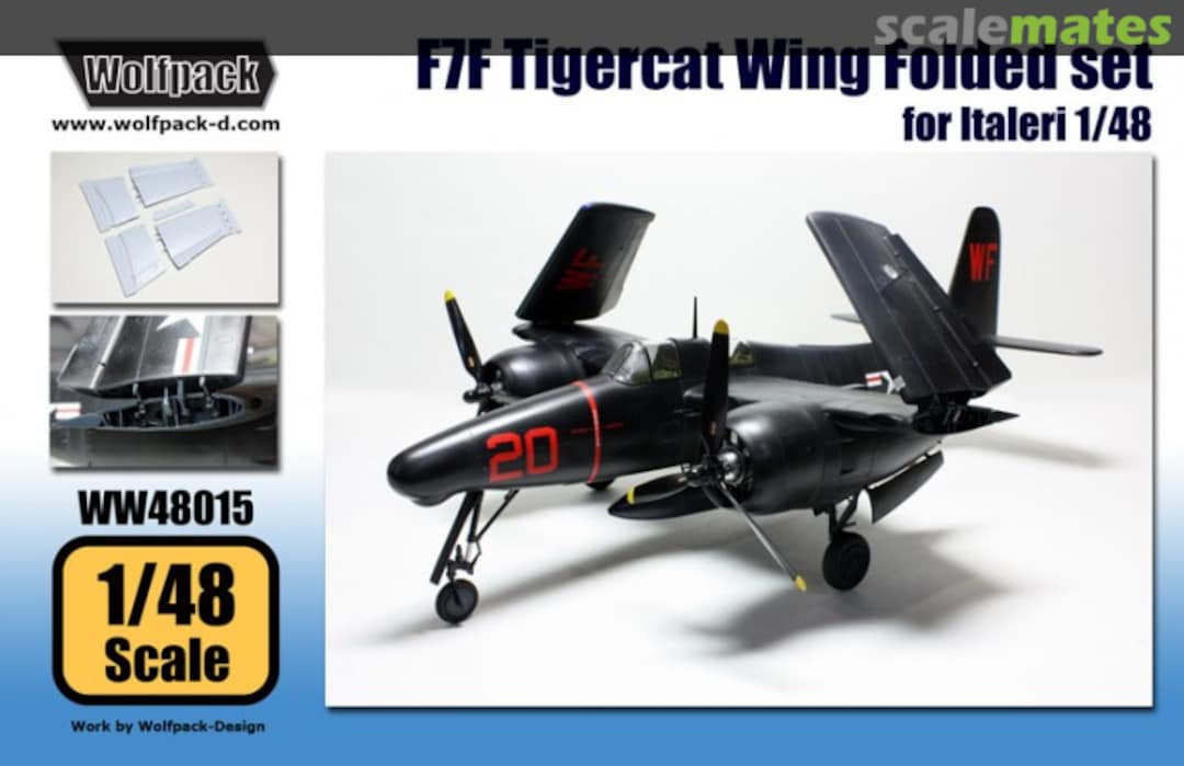 Boxart F7F Tigercat Wing Folded Set WW48015 Wolfpack