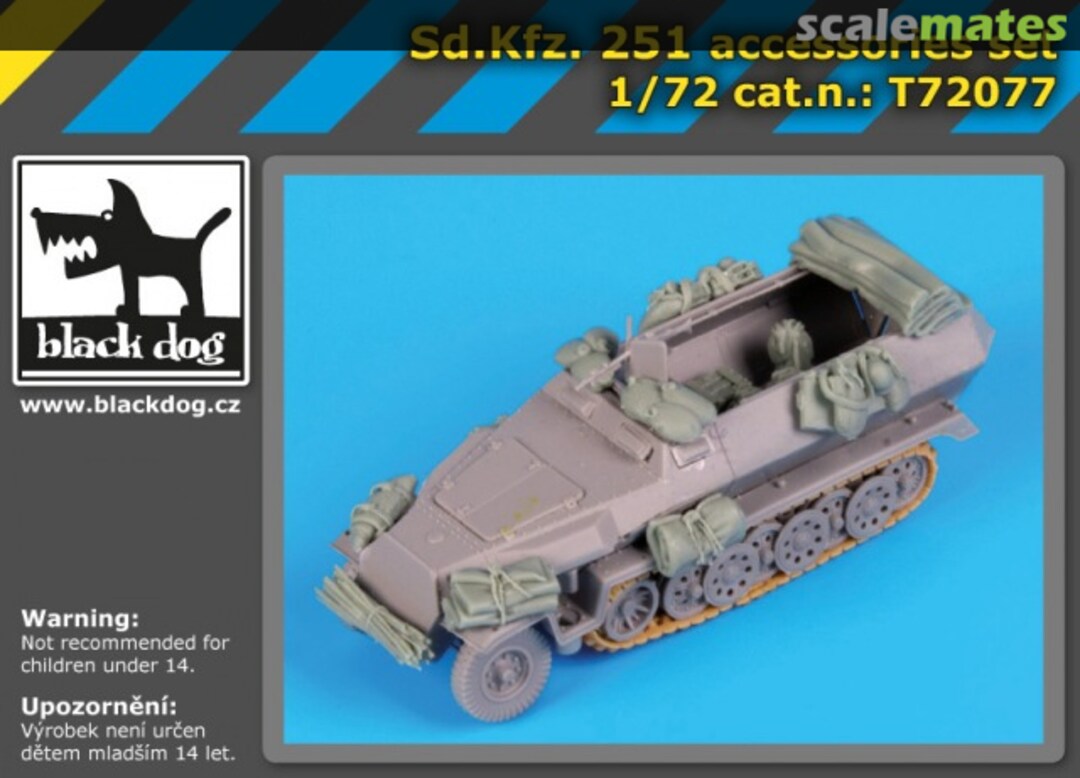 Boxart Sd.Kfz. 251 accessories set T72077 Black Dog