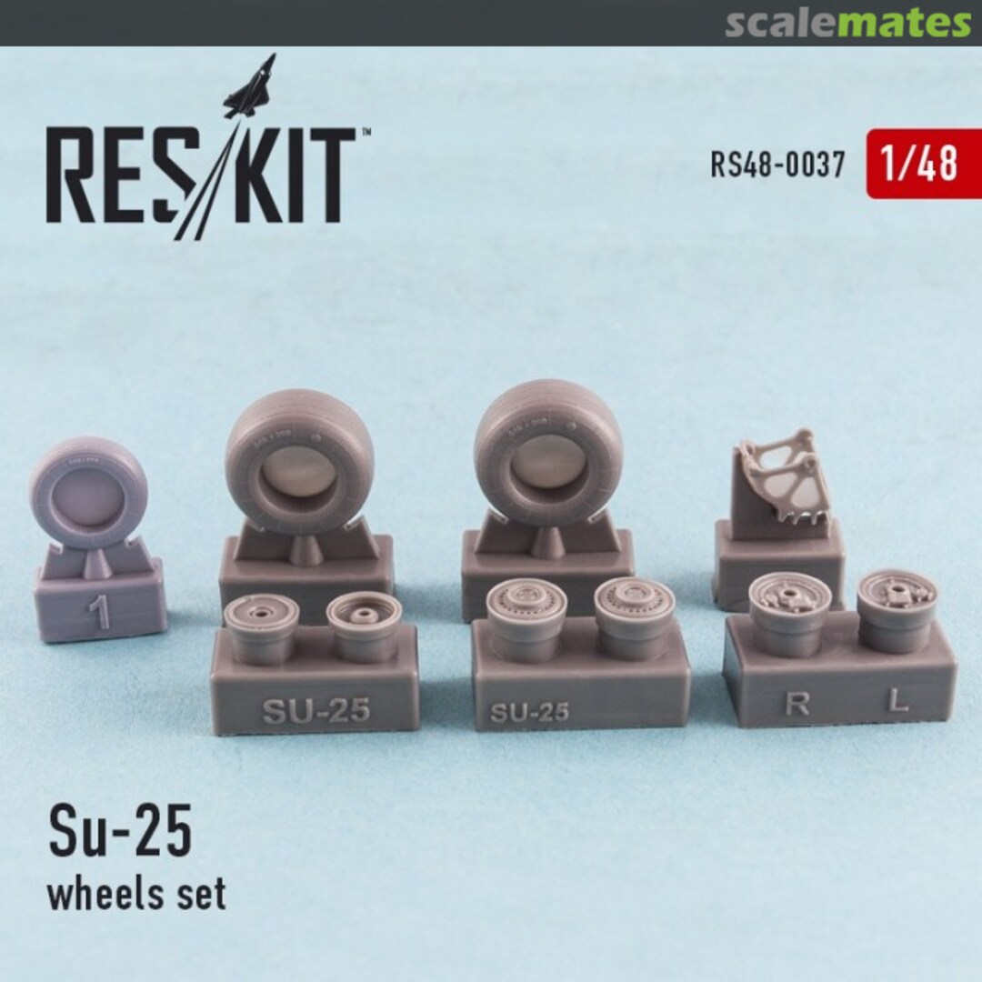 Boxart Su-25 Wheels set RS48-0037 ResKit