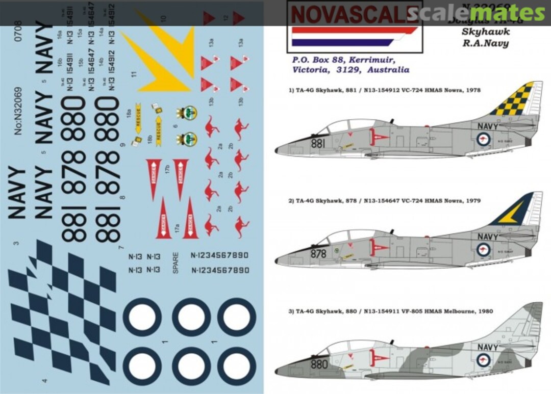 Boxart Douglas TA-4G Skyhawk R.A.N. N-32069 Novascale