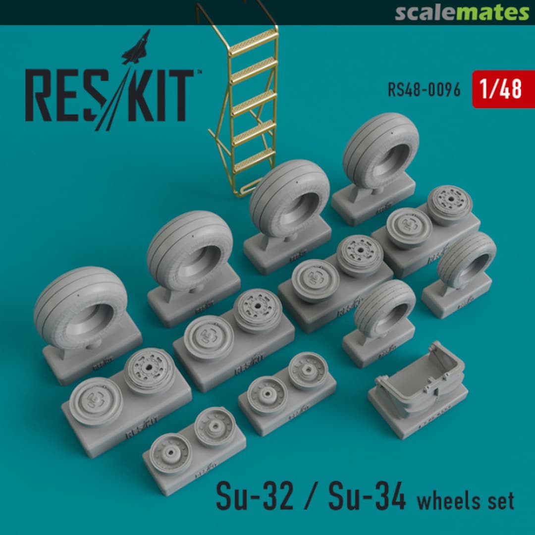 Boxart Su-32 / Su-34 Fullback - Wheels Set RS48-0096 ResKit