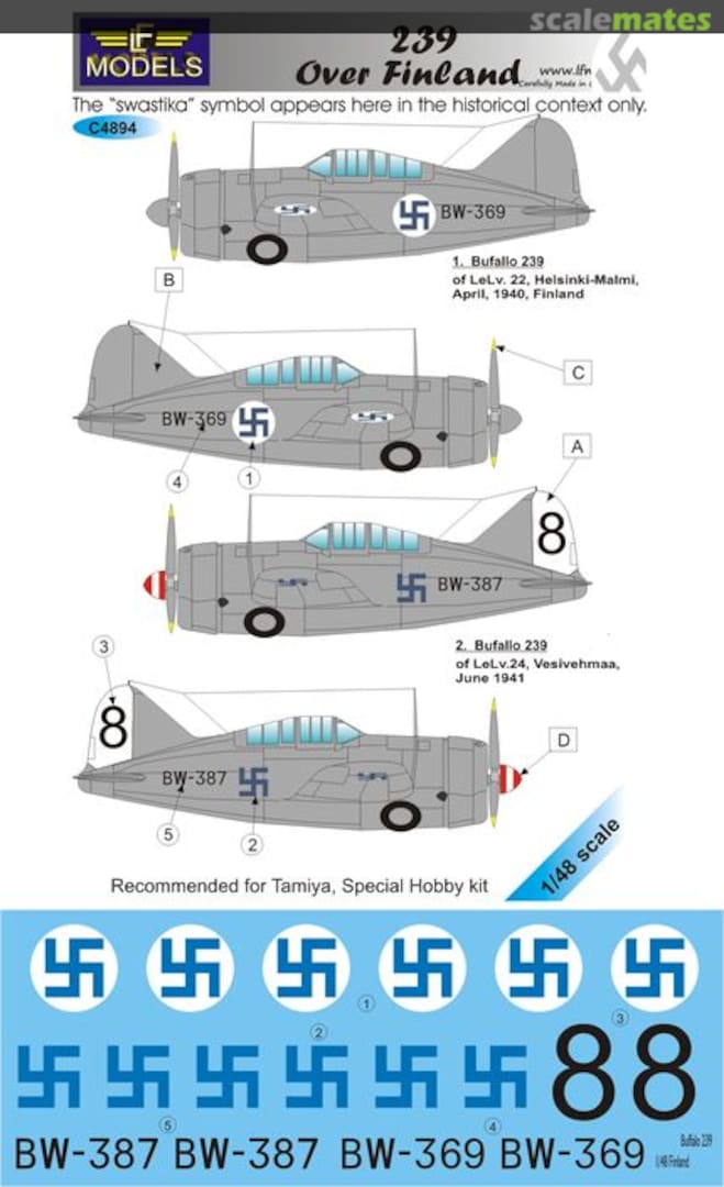 Boxart Brewster B-239 over Finland C4894 LF Models