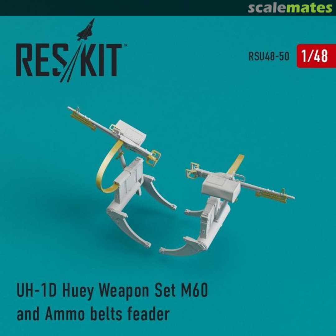 Boxart UH-1D Huey - Weapon Set M60 and Ammo Belts Feader RSU48-0050 ResKit