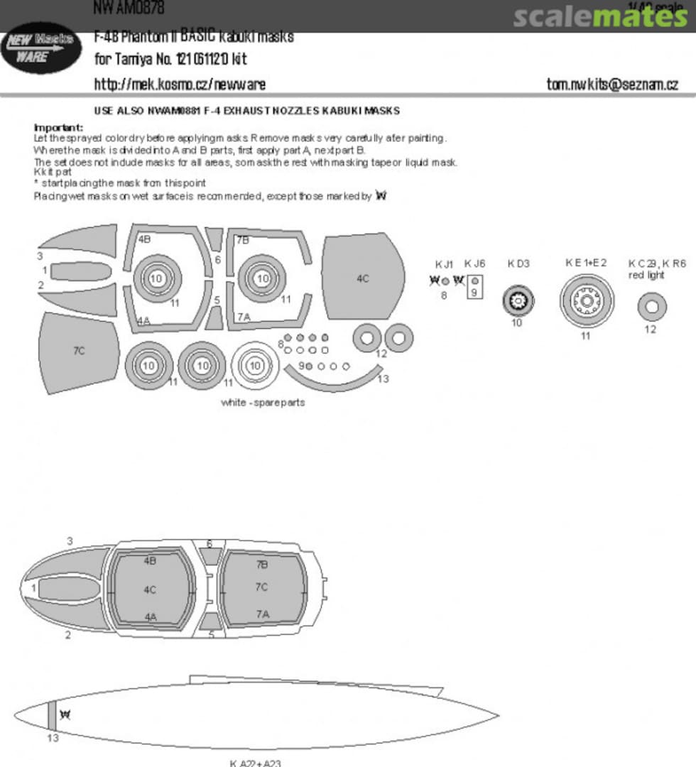 Boxart F-4B Phantom II BASIC kabuki masks NWAM0878 New Ware