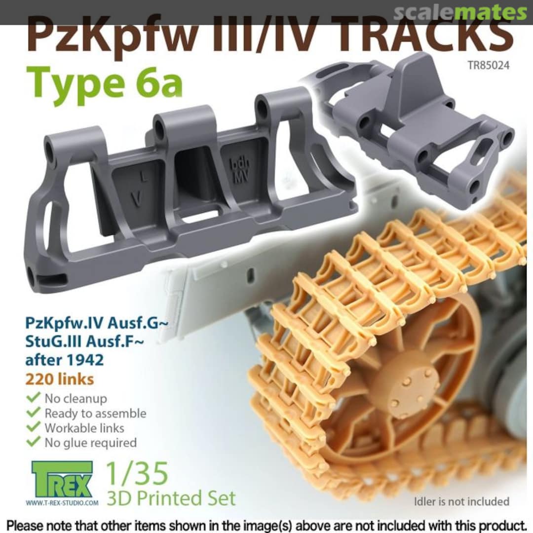 Boxart PzKpfw III / IV Tracks - Type 6a TR85024 T-Rex Studio