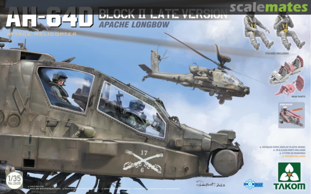 Boxart AH-64D Block II Late Version 2608 Takom