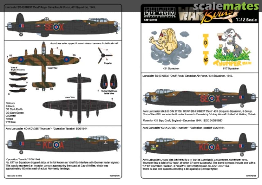 Boxart Avro Lancaster BI KW172108 Kits-World