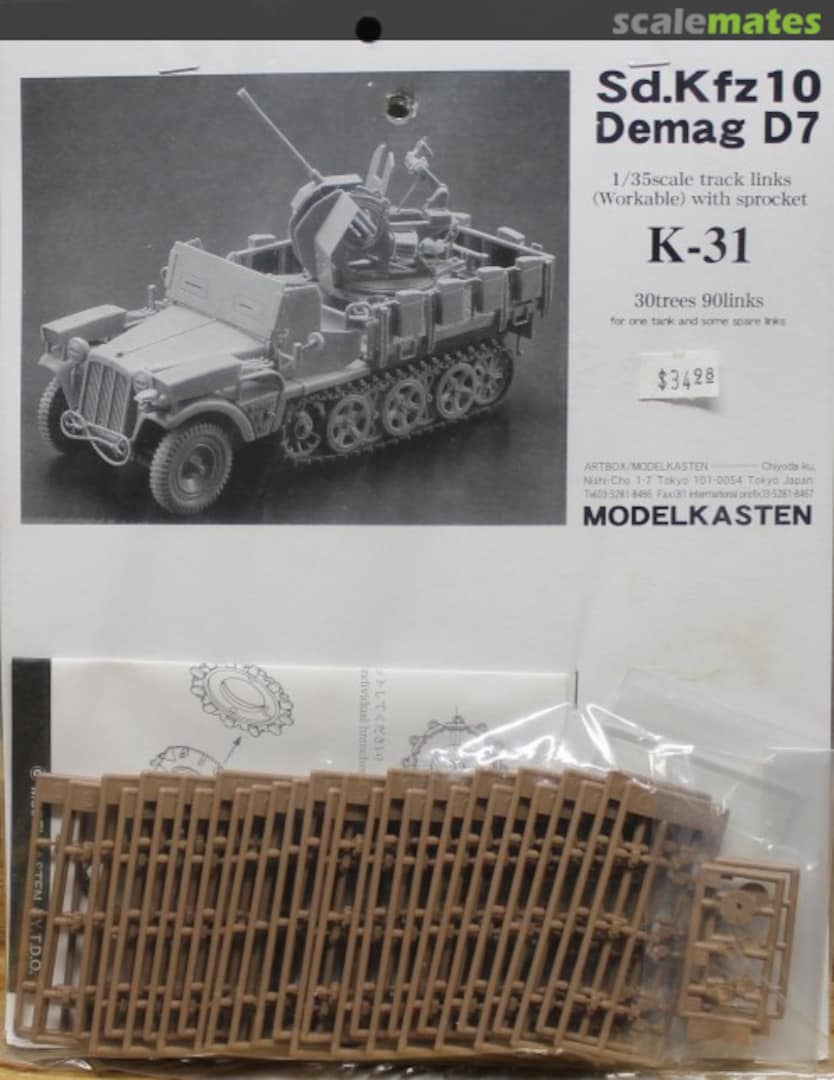 Boxart Sd.Kfz. 10 - Demag D7 K-31 Modelkasten