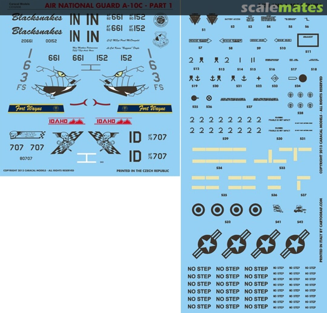 Boxart Air National Guard A-10C - Part 1 CD32006 Caracal Models