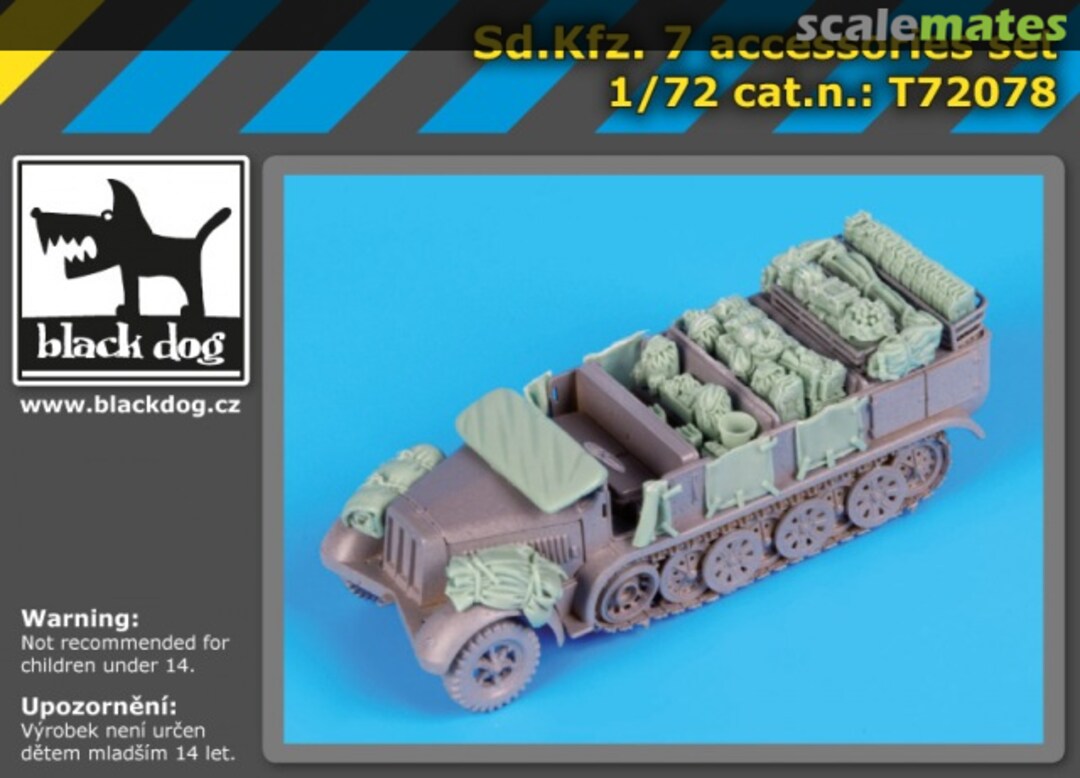 Boxart Sd.Kfz 7 accessories set - Revell - T72078 Black Dog