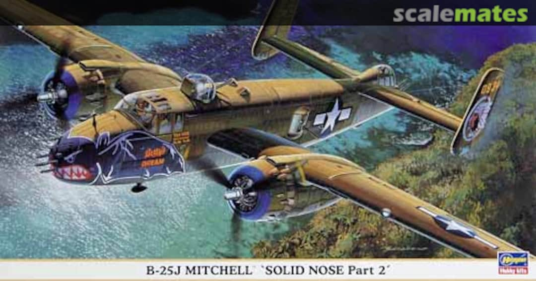 Boxart B-25J Mitchell 'Solid Nose Part 2' 00813 Hasegawa