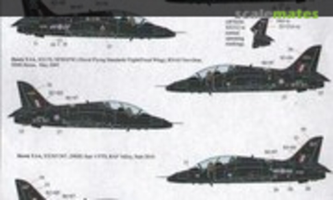 1:72 BAe Hawks in Black (10) Hawk T.1A and Hawk T.2. (Xtradecal X72167)