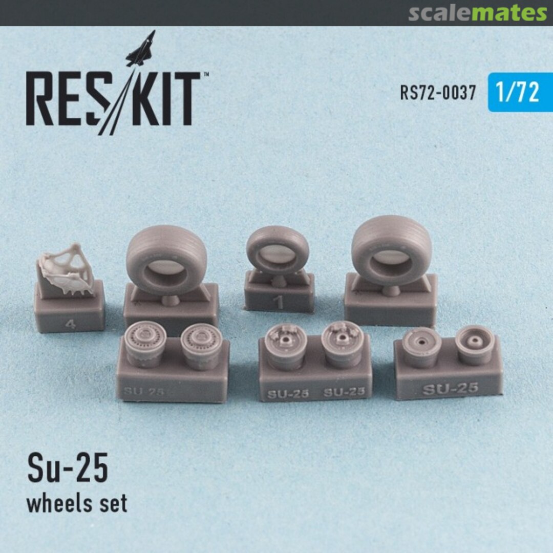 Boxart Su-25 Frogfoot - Wheels Set RS72-0037 ResKit