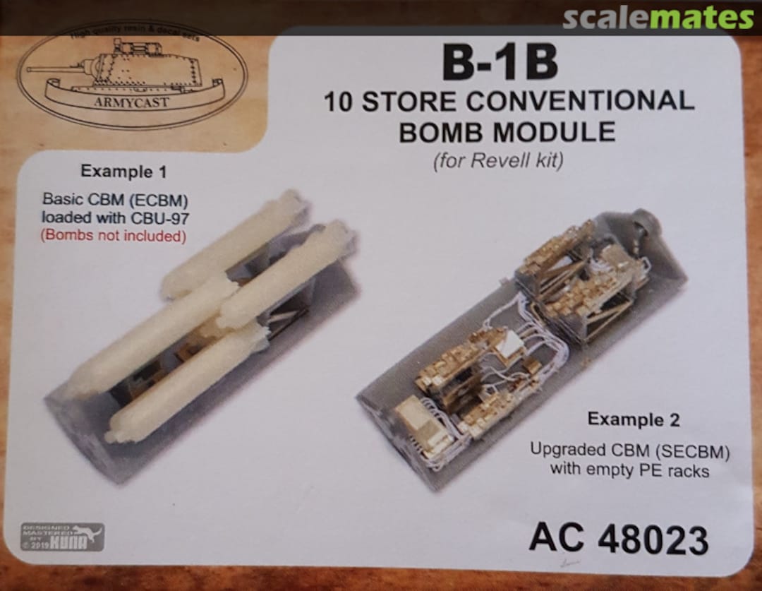 Boxart B-1B 10 Store Conventional Bomb Module (CBM) AC 48023 Armycast M&M